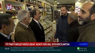 İyi̇ Parti̇ Mi̇lletveki̇li̇ Aday Adayi Yüksel Ercan,Kovancilar İlçesi̇ni̇ Gezdi̇