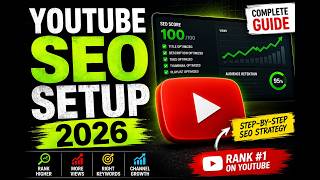 YouTube SEO Setup 2026: How to Rank Higher & Get More Views