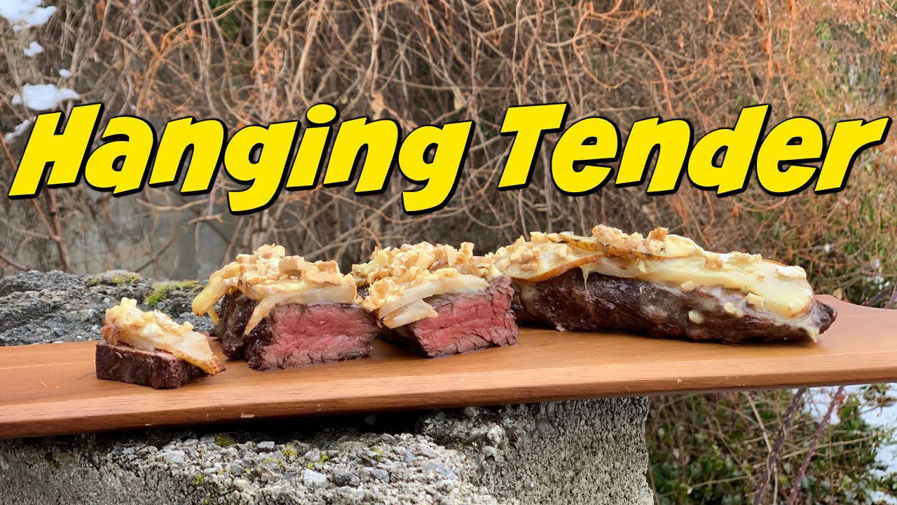 Hanging Tender mit Brie, Birne & Walnuss - Onglet vom Grill