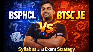 BSPHCL New Vacancy 2026 🔥BTSC JE vs BSPHCL JE 2025 🎉Syllabus, Cutoff, Eligibility #btscje #bsphcl_je