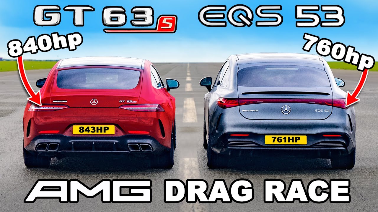 840hp AMG GT v 760hp AMG EQS: DRAG RACE