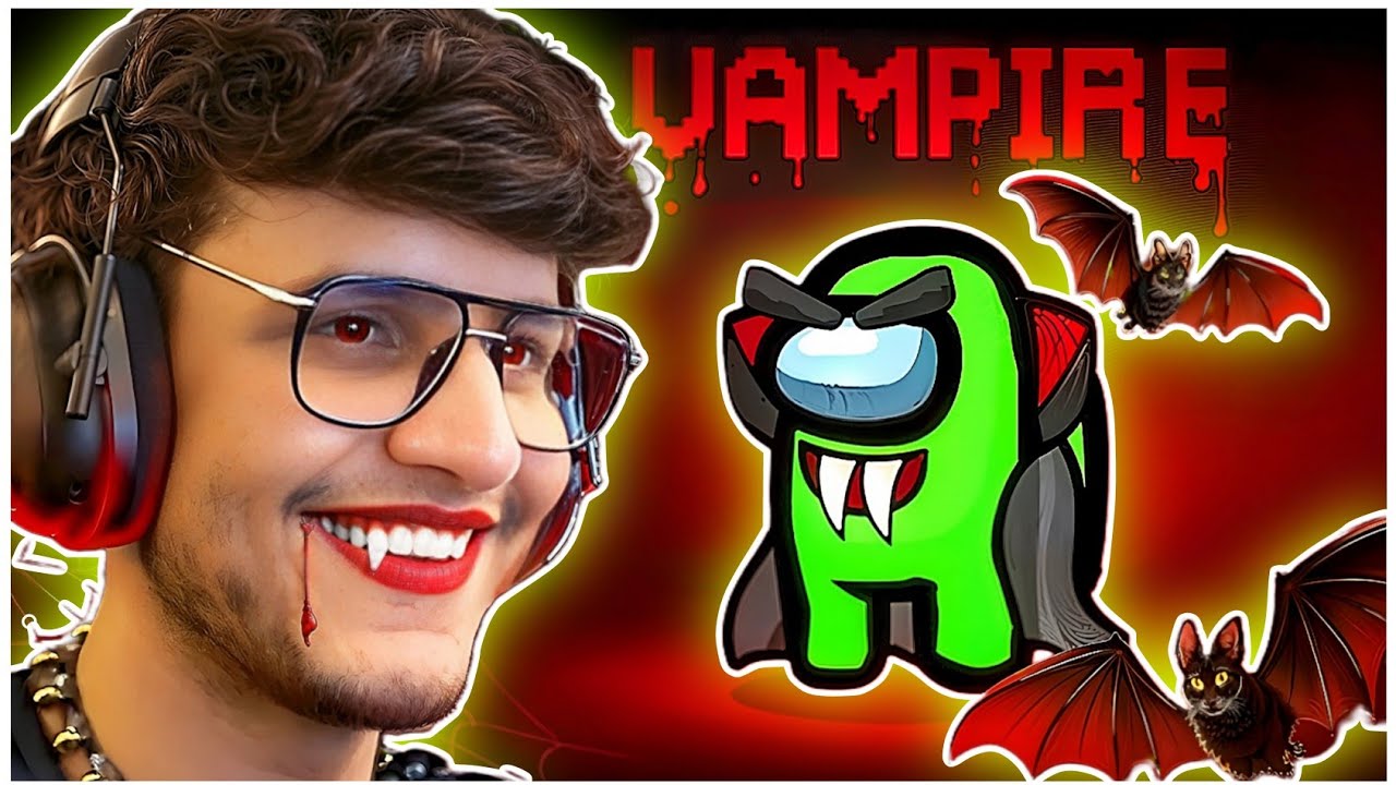 Among Us but I am a vampire | among us gameplay new mod | 