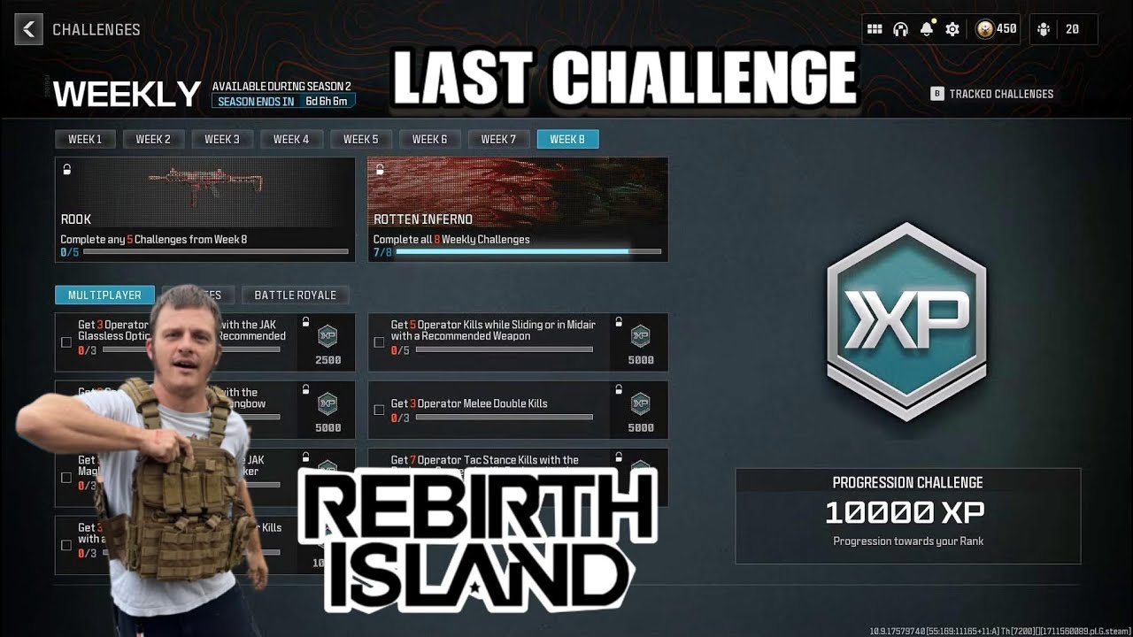 MW3: Warzone Last Challenge Rebirth Island Call Of Duty Live Stream ...