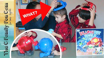 Playing the Game Balloon Bot Battle - Game Review The C Family Fun Cam