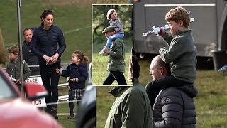 Kate and William Take George and Charlotte at the Burnham Horse Trials