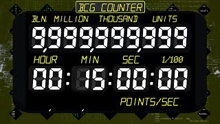 BCG 15 Minutes Countdown (09,999,999,999 Counter Numbers)  Remix Wii Party Board Game Island Music