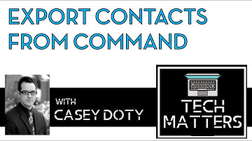 How to Export Your Contacts from Command to an Excel Spreadsheet