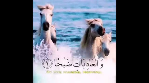 والعاديات ضبحاً،، تلاوة خاشعة للقرآن الكريم