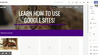 Google Sites - Publish And Share Your Site