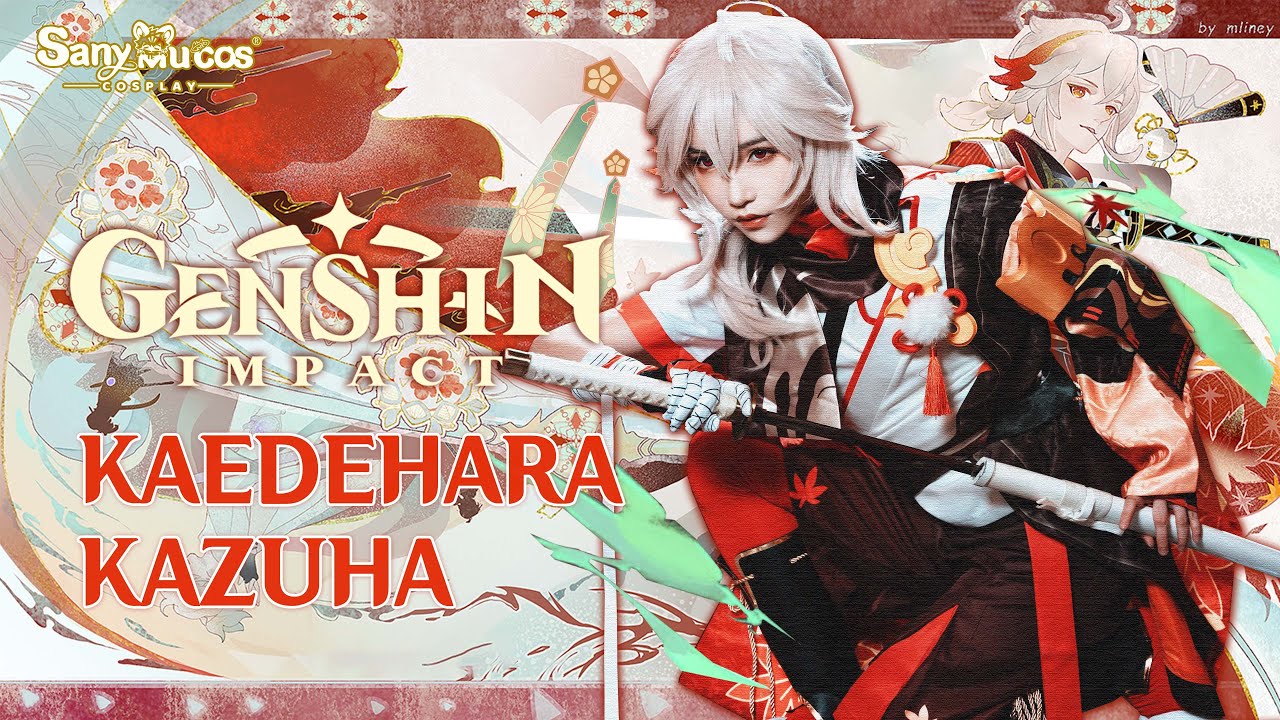 【SanyMuCos】Genshin Impact Kaedehara Kazuha Cosplay Costume Plus Size Detail Show