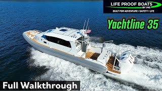 Is This THE Safest Luxury Yacht in the World? Yachtline 35 Full Tour!