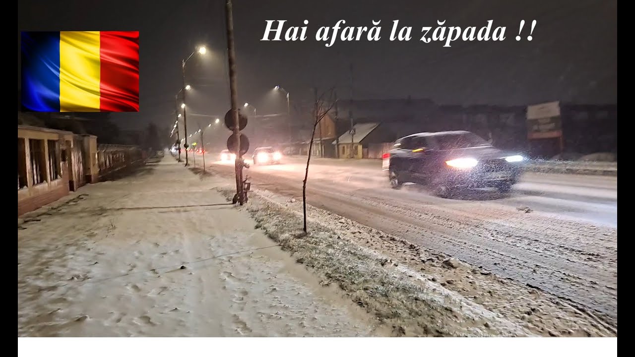 În sfârșit a venit IARNA / O SEARĂ albă și o PLIMBARE prin zăpadă! 