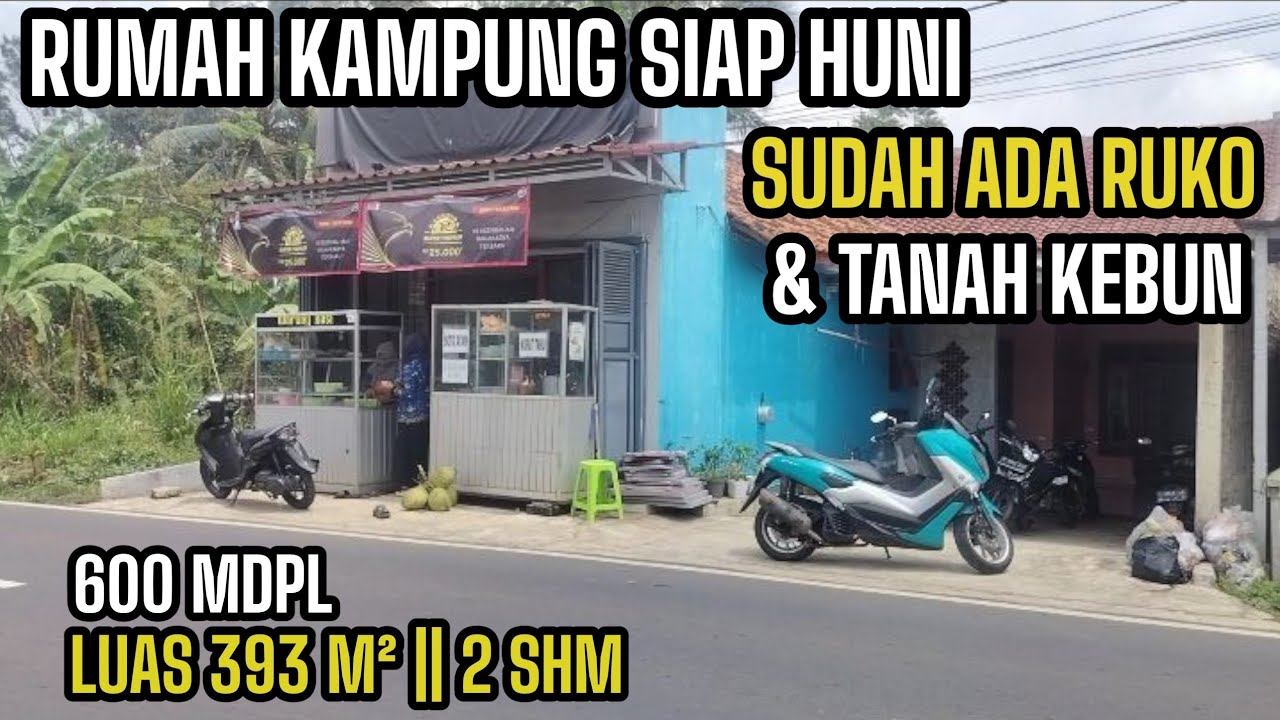 RUMAH SIAP HUNI DI JUAL || DEKAT EXIT TOLL DARANGDAN || ADA RUKO & TANAH KEBUN 
