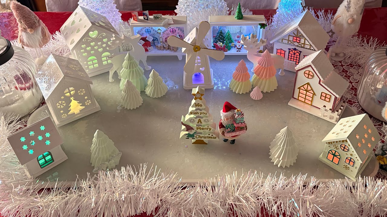 Самое сложное изделие, которое я когда-либо делал: рождественский поднос, наполненный снегом, раз...