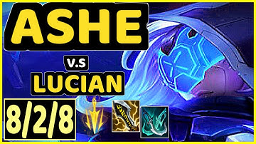 YUUKI60 (ASHE) vs LUCIAN - 8/2/8 KDA BOTTOM ADC GAMEPLAY - EUW Ranked DIAMOND