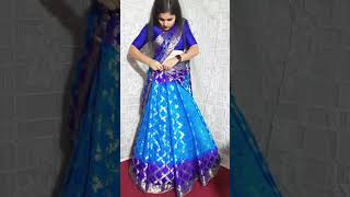Lahnga Style Saree Draping Tutorial For Wedding Wedding Special Saree Draping For Beginners