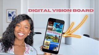 How to Make a simple DIGITAL VISION BOARD in canva that WORKS in 2022
