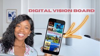 How to Make a simple DIGITAL VISION BOARD in canva that WORKS in 2022?