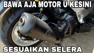 REPLACE THE MUFFLER OF YOUR YAMAHA NMAX AUTOMATIC MOTORCYCLE MADE BY THE SKR RACING EXHAUST WORKS...