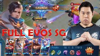 FULL EVOS SG Potato plays Granger the best player Mobile Legends/ KEO PHEAKTRA/