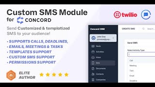 Send Personalized SMS Messages with Concord CRM’s Custom SMS Module