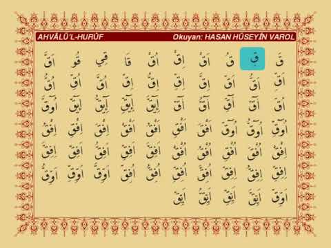 Hasan Hüseyin Varol Tashih-i Huruf dersleri 3. 7- kaf harfi