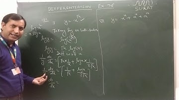 Logarithmic differentiation/Class 12/Ex 7.6 of Elements maths solution