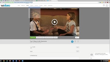 How to publish WeVideo project and submit URL into form