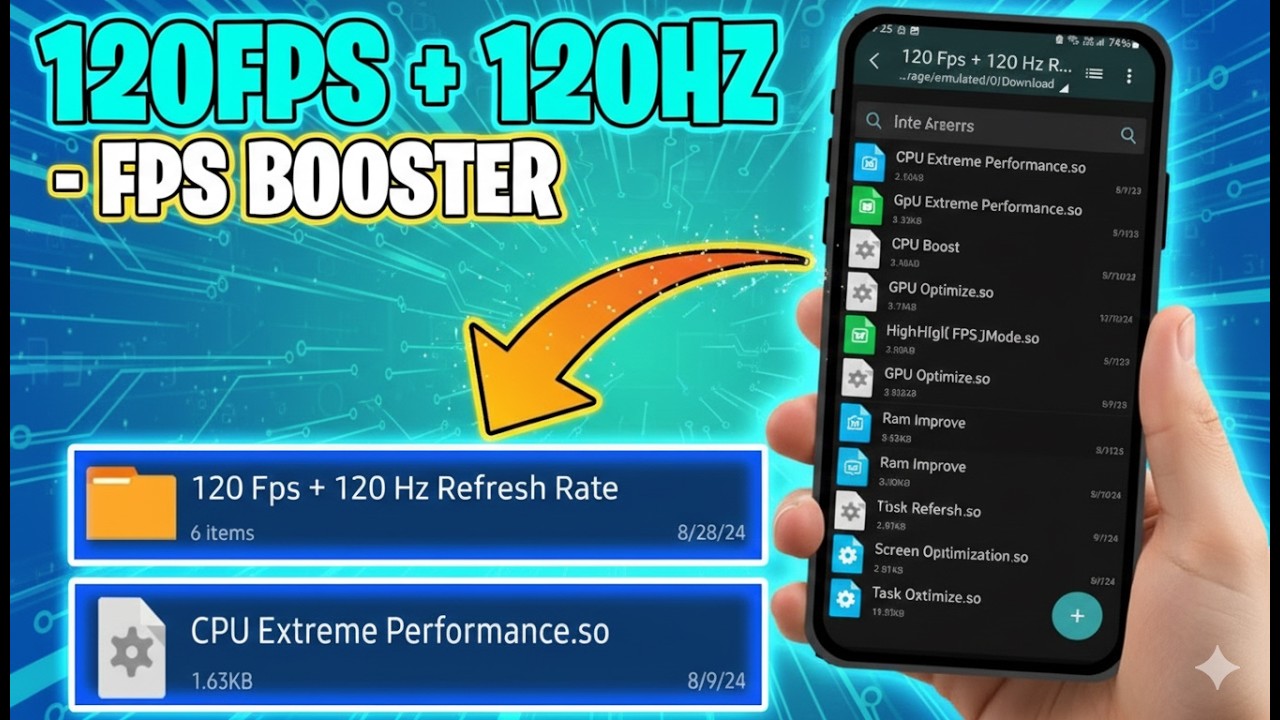 120 FPS + 120 Hz Refresh Rate Config File No-Root 100% Working