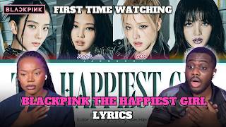 K-POP NEWBIES FIRST TIME WATCHING BLACKPINK HAPPIEST GIRL!