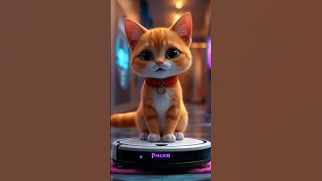 THE CAT THAT OUTSMARTED A ROBOT! 🤖🐱 #aicat #aicartoon #aicatvideo