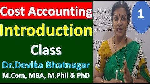 1.  Cost Introduction - Introduction Class