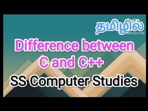 Difference between c and c++ | c++ in tamil,#sscomputerstudies ,#c,#c++ ...