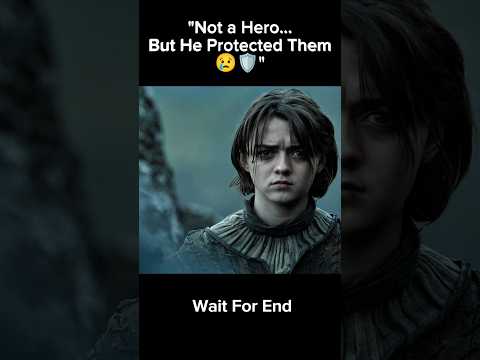 'Not a Hero... But He Protected Them 😢🛡️' #shorts #houseofthedragon #gameofthrones