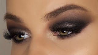 Sultry Silver &amp; Black Eye Makeup Tutorial | HelenVarik