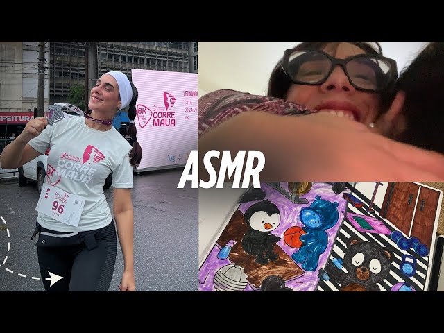 Dia das mães (asmr vlog) Corrida de 6k, dia em família, pintando bobbie goods
