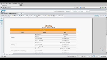 Extract rights creating a simple security matrix online from SAP BO BI repository