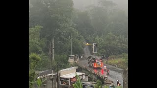 BUS AKAP ANGKATAN SORE JALU TEMANGGUNG CUACA DINGIN SEKALI