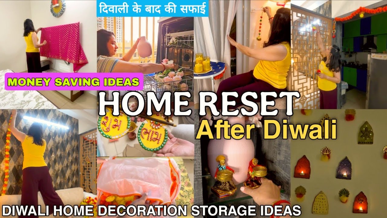 AFTER DIWALI HOME RESET | NEW & BEST WAYS to Store Diwali Home Decorations | Declutter & Organize