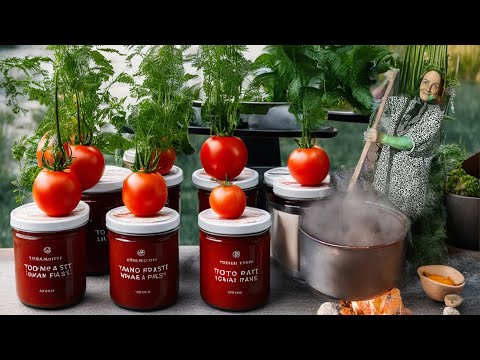 Grandma's Secret Tasty Tomato Paste Recipe | Outdoor Cooking. my rural cuisines