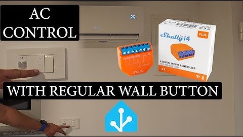 AC control with regular wall buttons using Shelly and Home Assistant