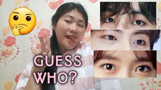 GUESS THE KPOP IDOLS BY THEIR EYES (Easy)| Roselife