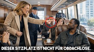 Eine Milliardärin Verweigert Einem Schwarzen Mann Einen Sitz Im Luxusbus