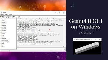 New GUI of Geant4 on Windows
