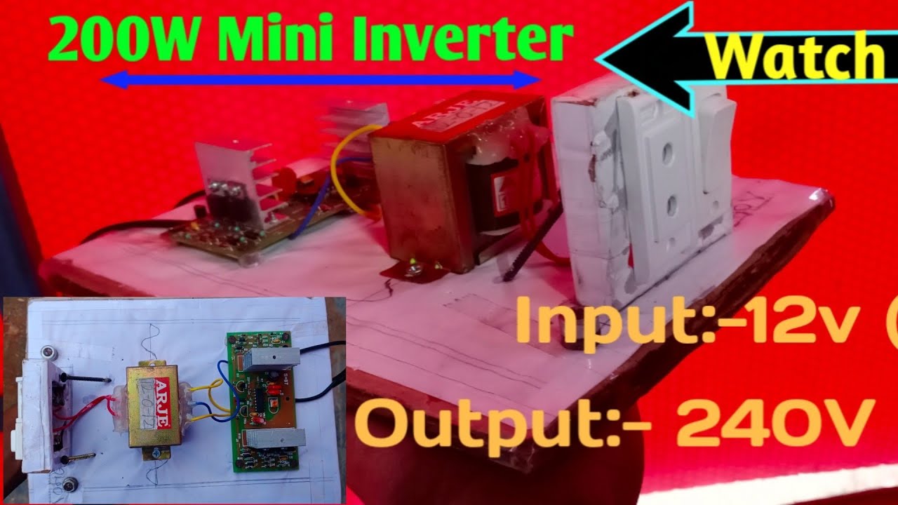 How to make 200W inverter/at home easy way.......😲😲 - YouTube