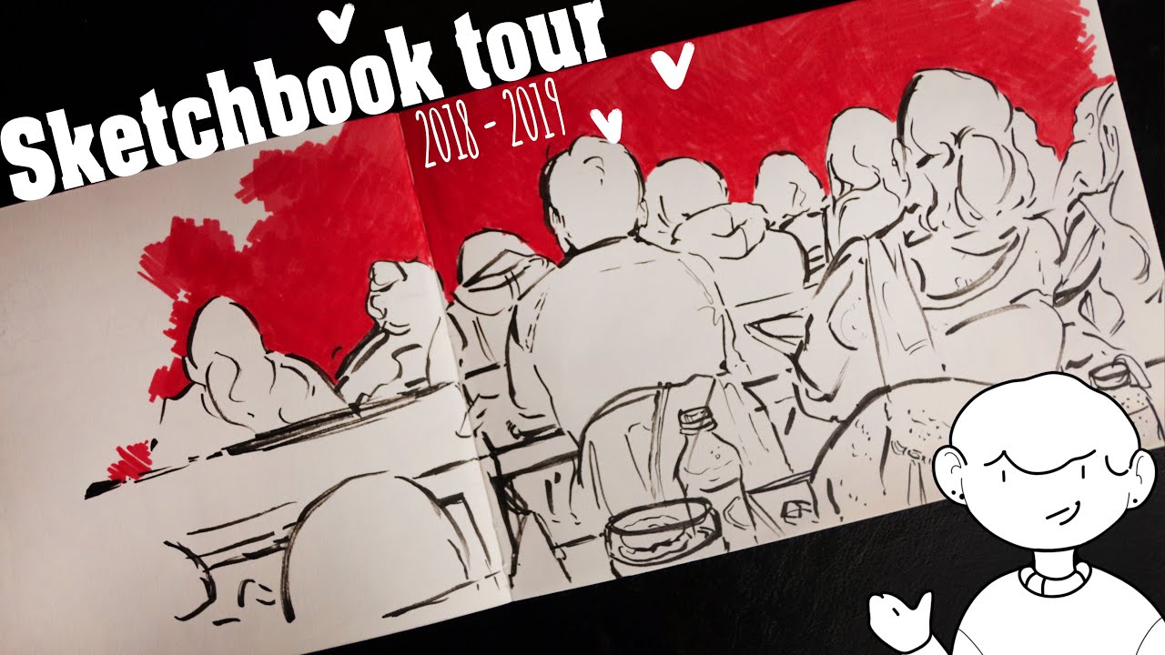 SKETCHBOOK TOUR 2019 | Illustrator shows her Sketchbook ︎ - YouTube