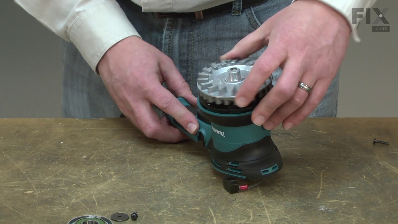 Makita Sander/Polisher Repair How to Replace the Ball Bearing YouTube