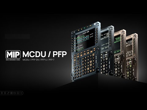 MIP Airline Panels — MCDU and Panel of Flight Plan (PFP3N, PFP7, PFP4)