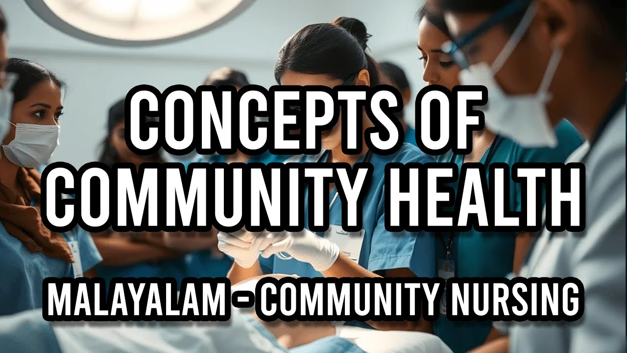 Concepts of community health  | Malayalam | Community Health Nursing (Video 1)