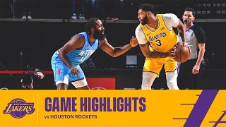 HIGHLIGHTS | Anthony Davis (19 pts, 10 reb, 2 ast) vs Houston Rockets